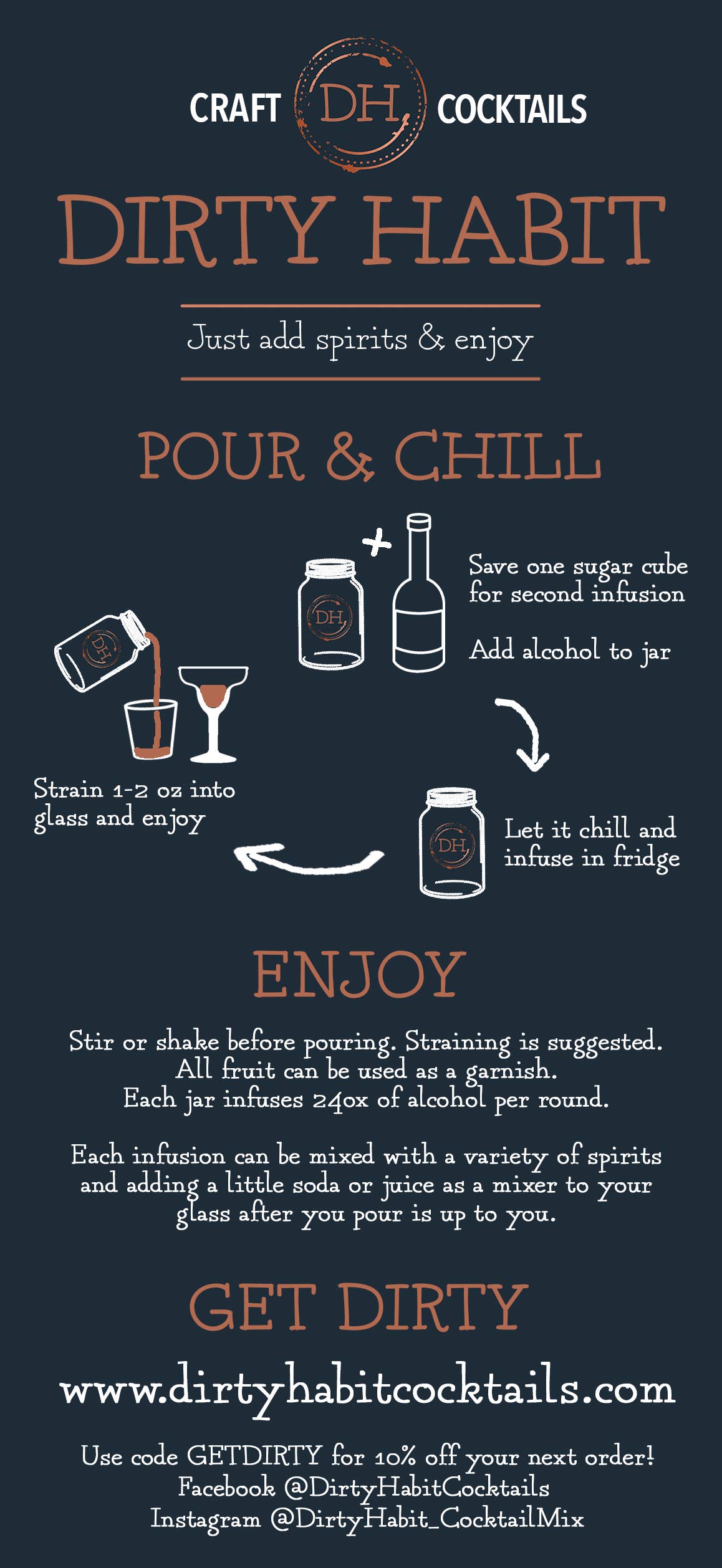 Down & Dirty Mule Dirty Habit Cocktail Mix