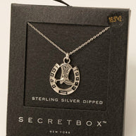 Secret Box Gold Dipped Secret Box Cowboy Boot Necklace