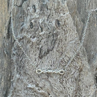 Barbed Wire Charm Necklace