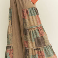 Tiered Boho Wide Leg Pants