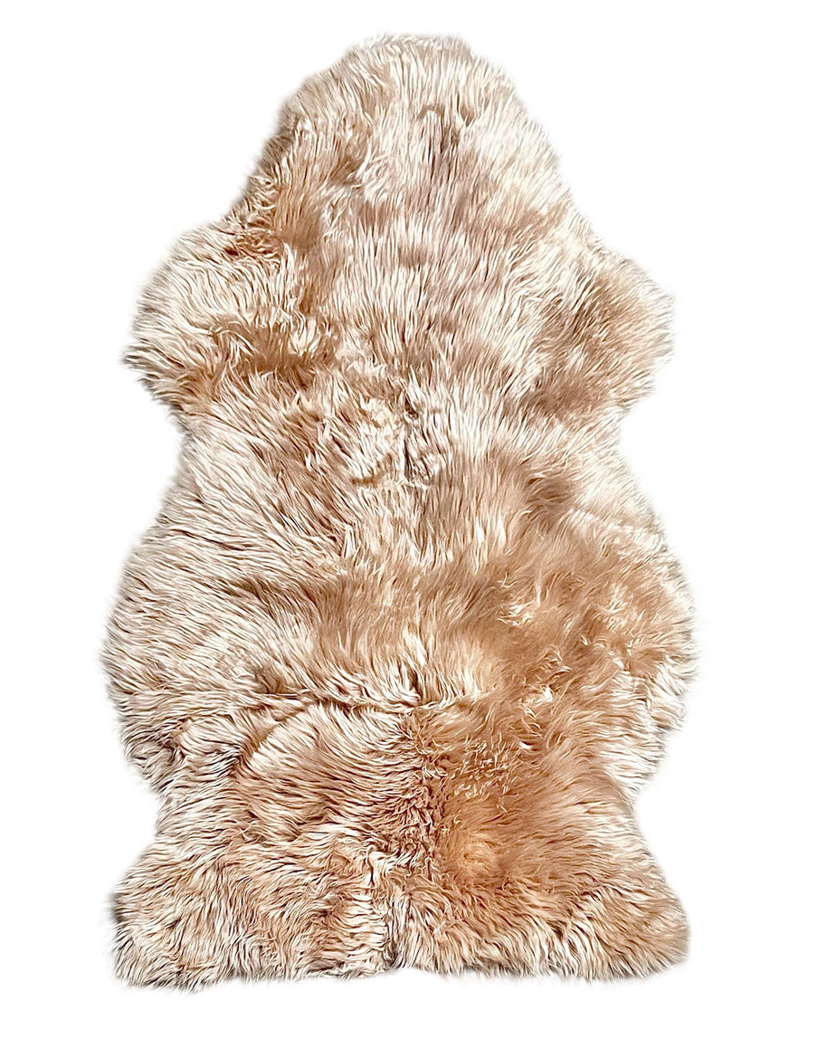 RODEO Genuine Sheepskin Rug – Premium Shearling Decor: Brown