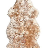 RODEO Genuine Sheepskin Rug – Premium Shearling Decor: Brown