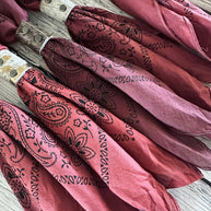 Maroon Hues Hand Dyed Bandanas