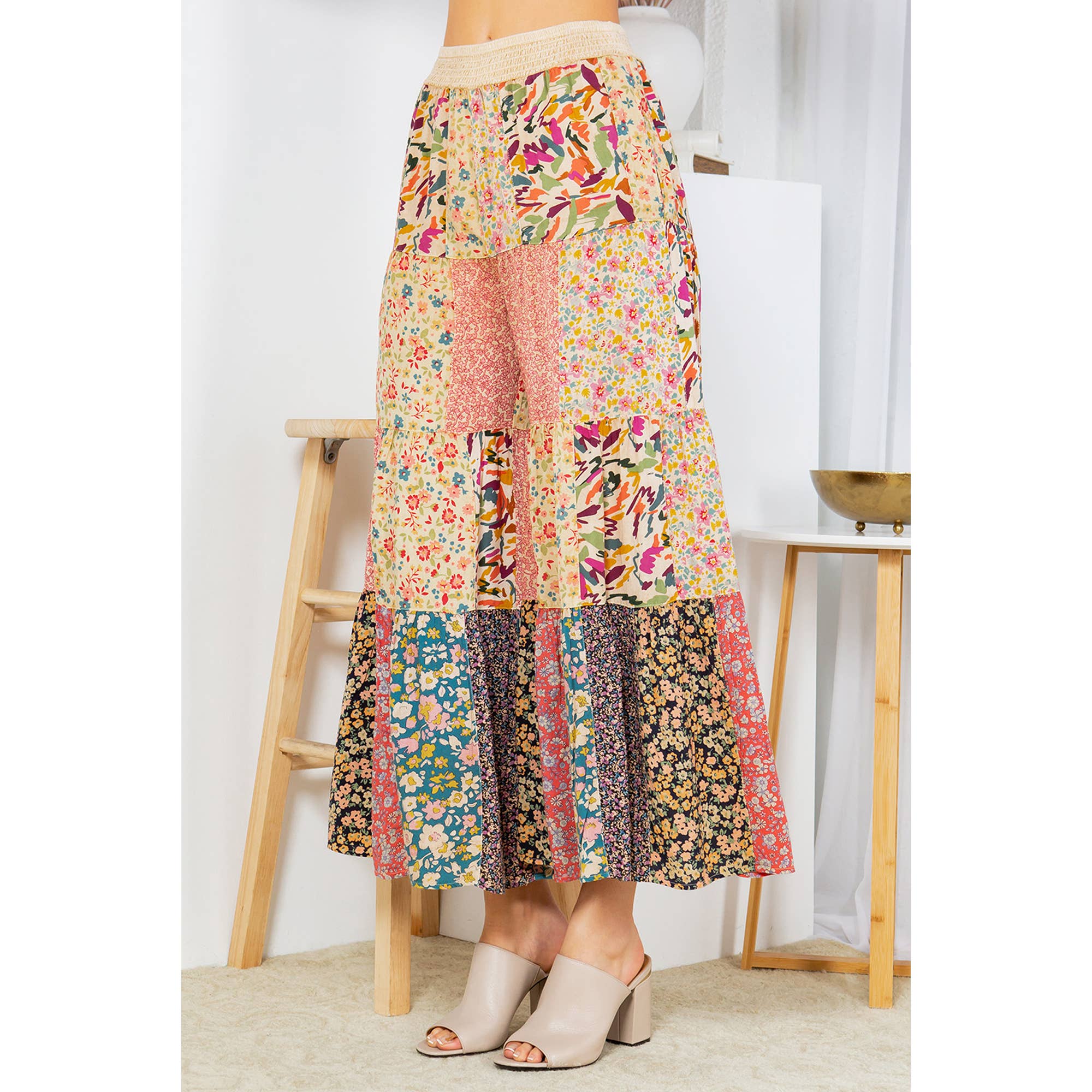 4-Tier Patchwork Pants