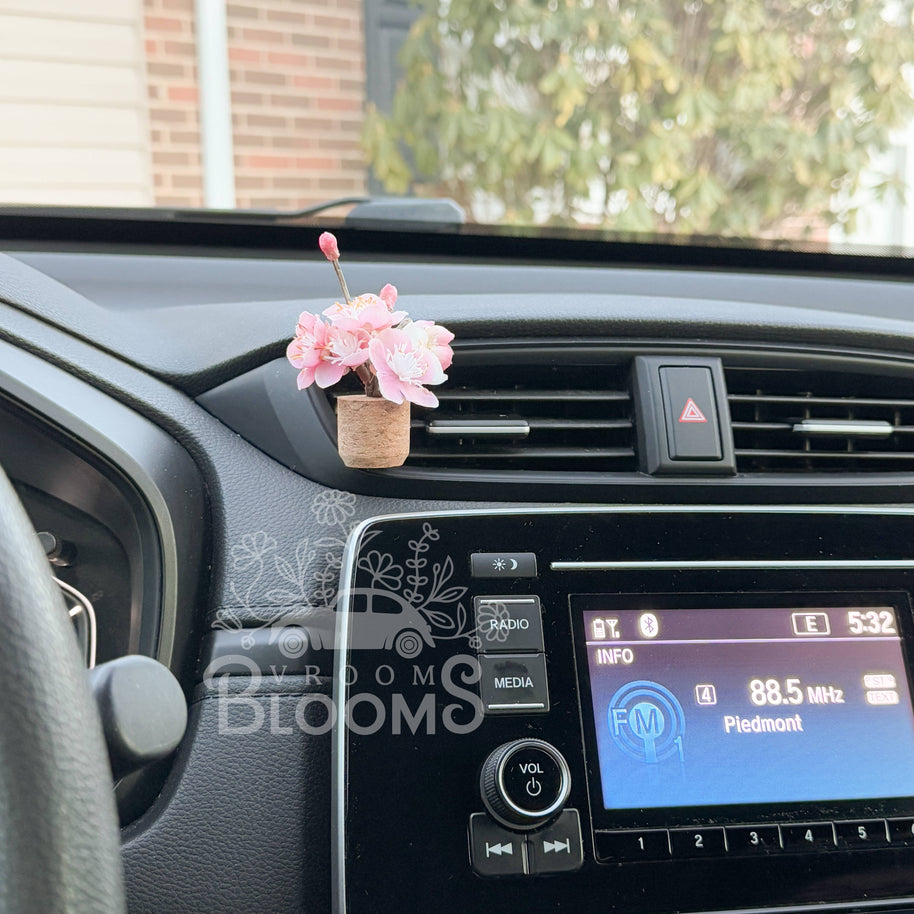 Pink Cherry Blossom Vent Clip