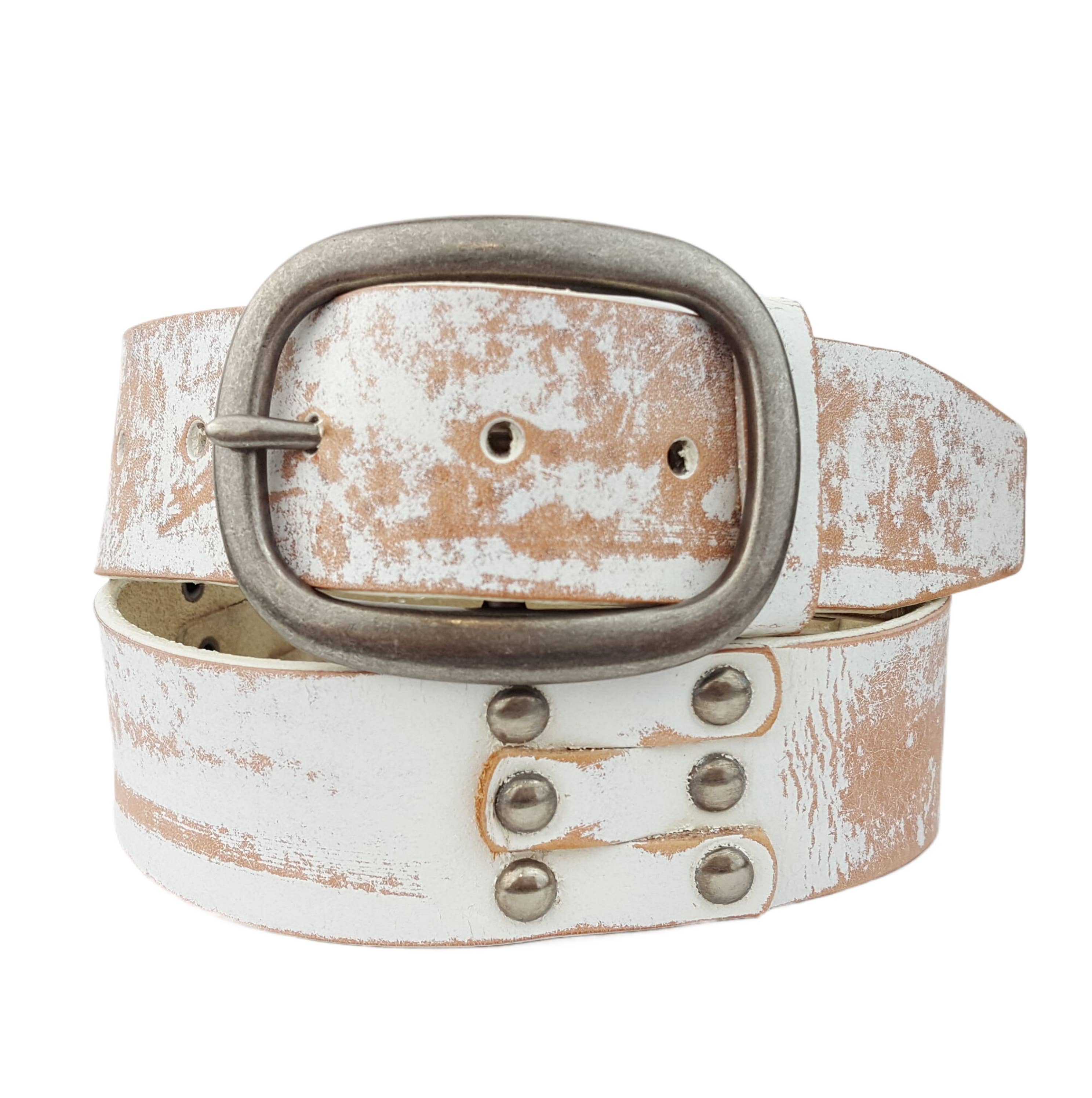 Genuine Studded Leather Belt