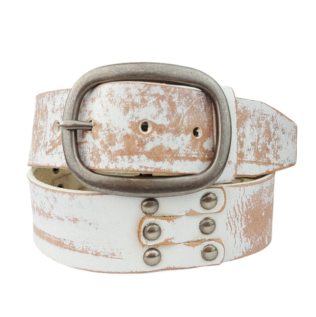Genuine Studded Leather Belt