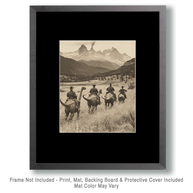 Heading to the Ranch on a Dinosaur Art Print