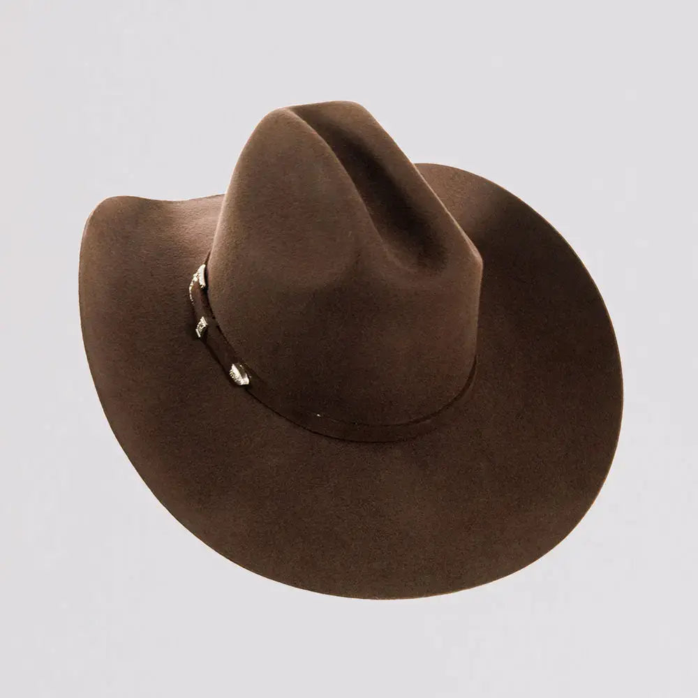 100% Wool Felt Western Cowboy Hat - Style Cattleman