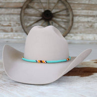Round Beaded Turquoise Hat Band