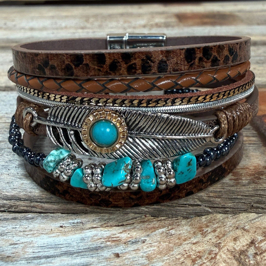 Brown Boho Multi Bracelet