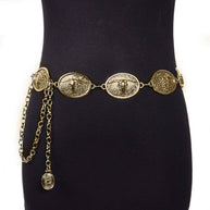 Oval Longhorn concho Belt