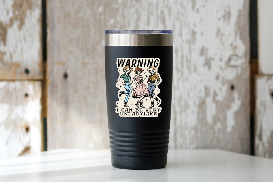 Unladylike Cowgirl Sticker