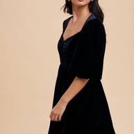 Sweetheart Velvet Mini Dress