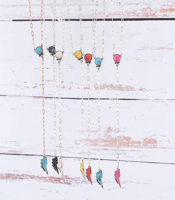 Turquoise Semi Stone Layered Lariat Necklace