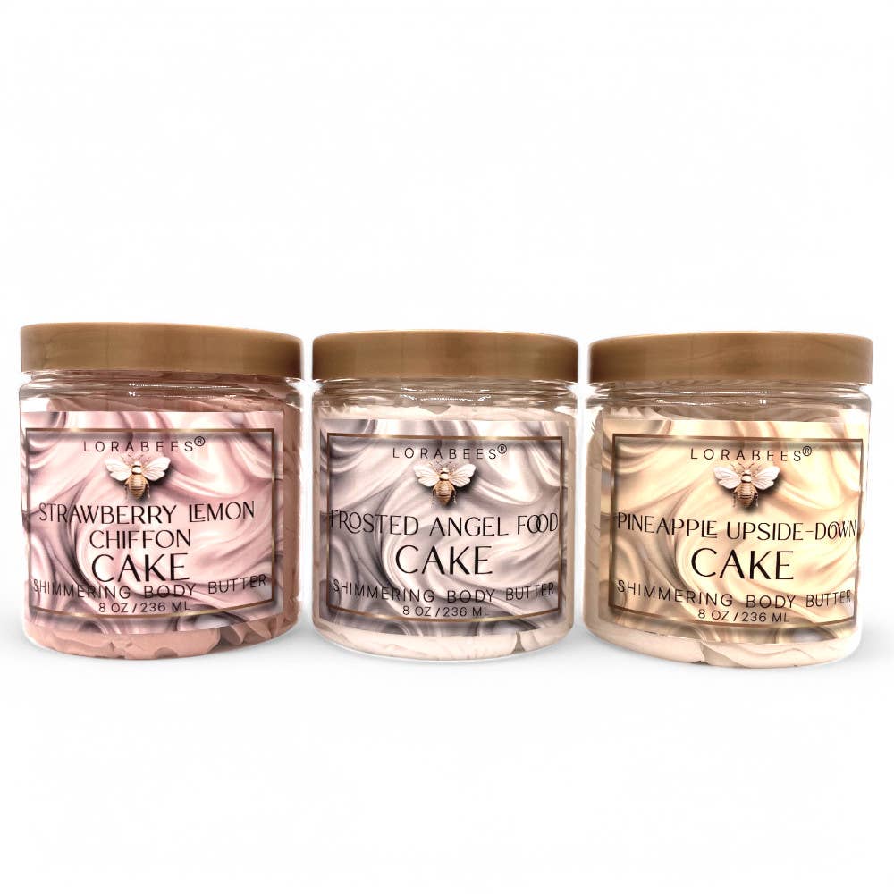 The Cake Collection Shimmering Body Butter 8 oz Paraben Free