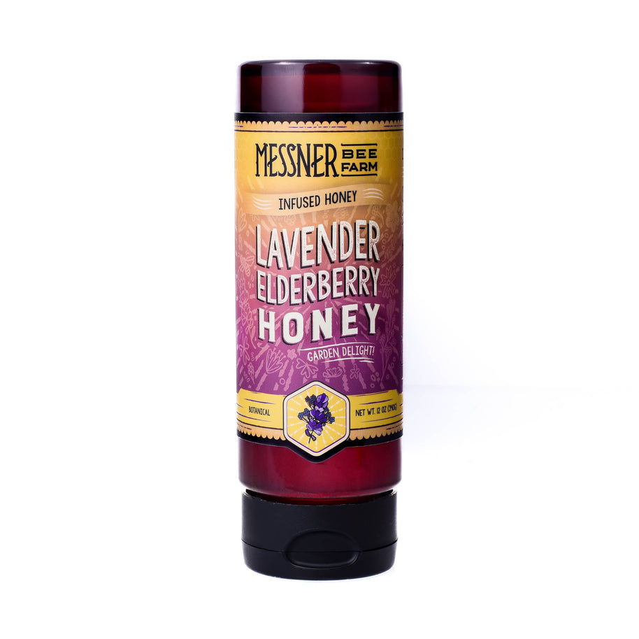 Lavender Elderberry Infused Honey,  12oz