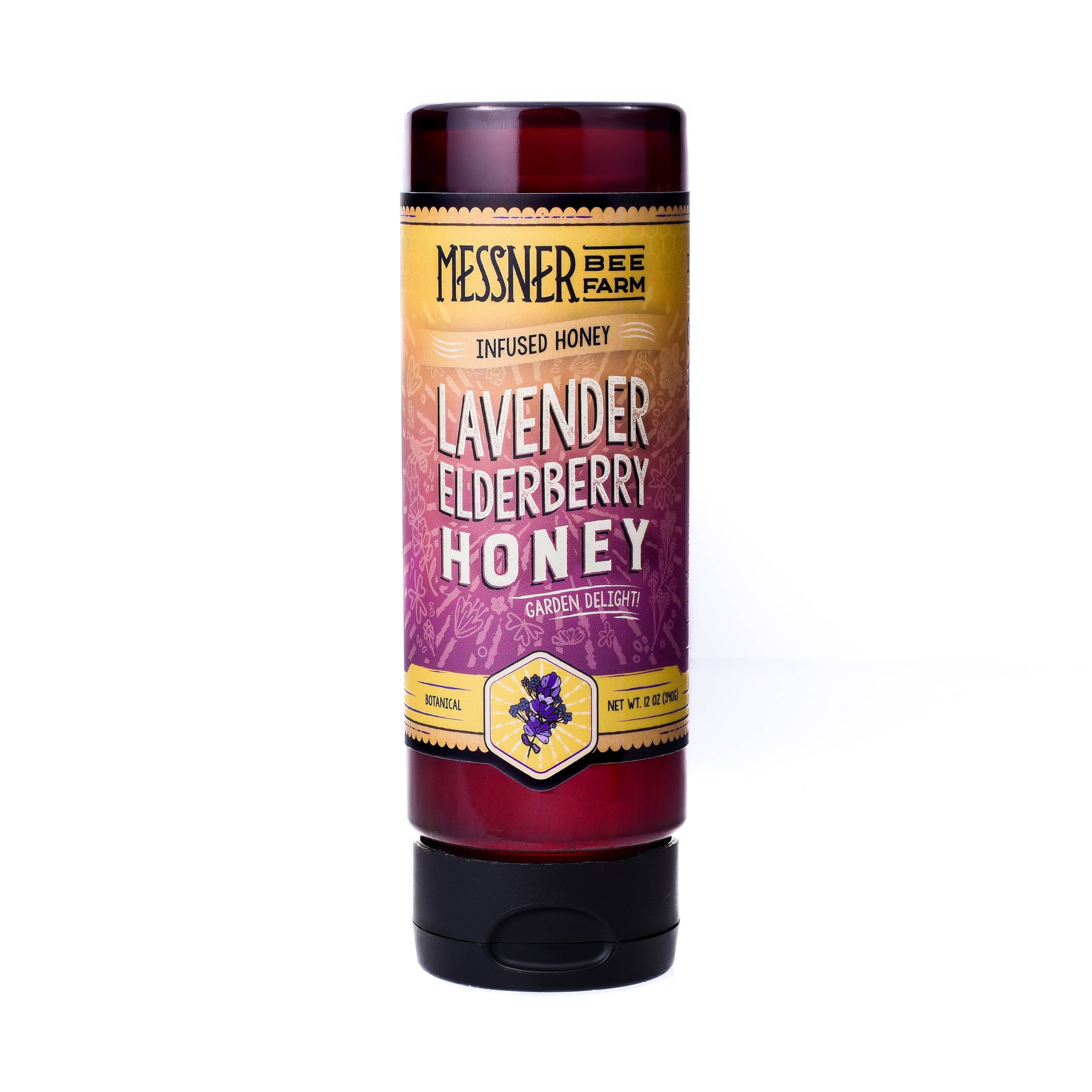 Lavender Elderberry Infused Honey,  12oz