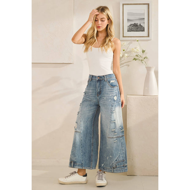 Upside Down Capri Jeans