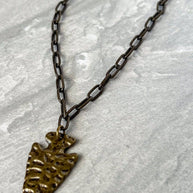 Girl Power Necklace in Bronze