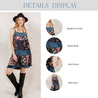 Babydoll Patchwork Dress