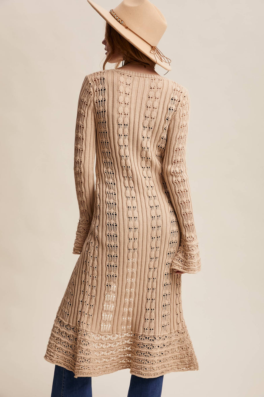 Crochet Longline Cardigan / Duster