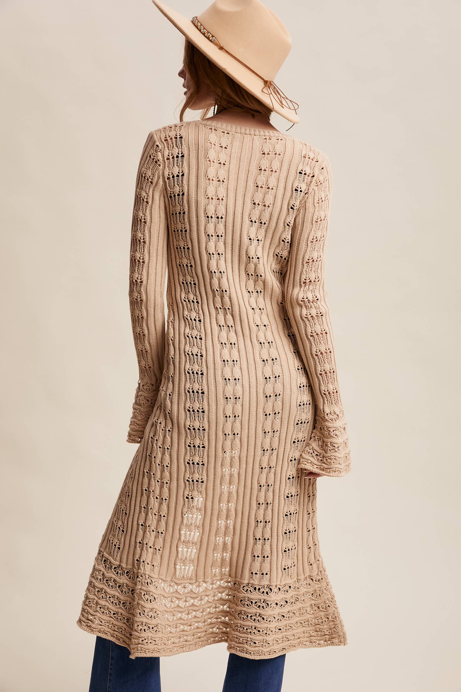 Crochet Longline Cardigan / Duster