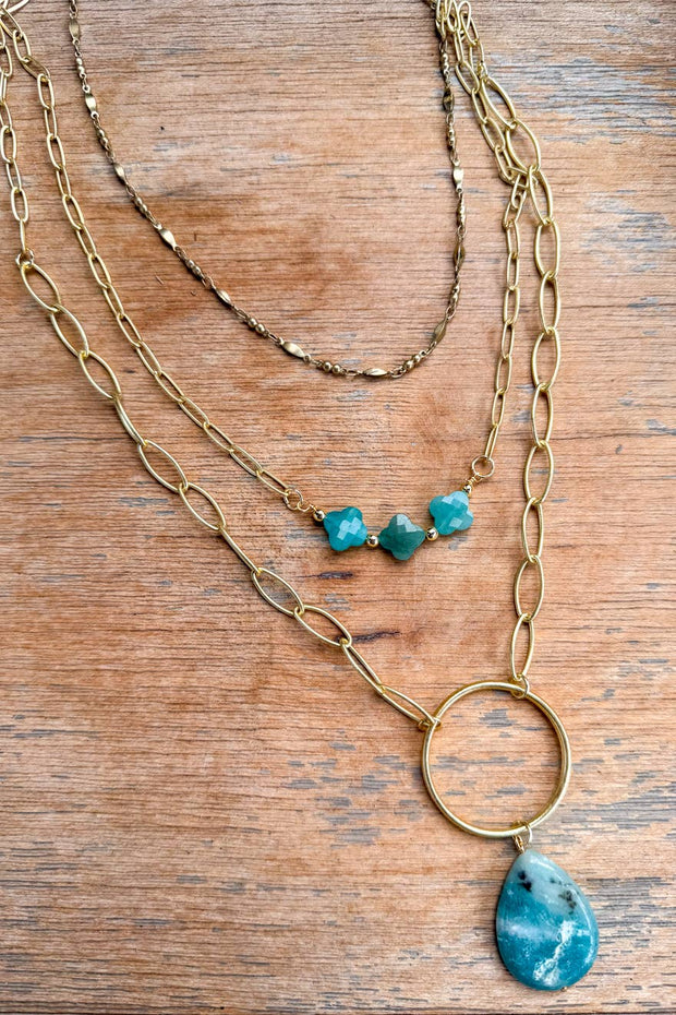 Hadlee Necklace Amazonite Pendant