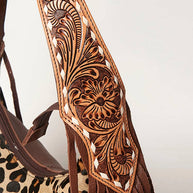 American Darling Hobo Bag Hair-On Hide with Tooled Leather Strap