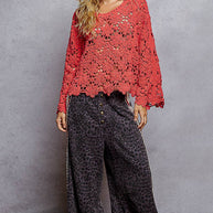 Crochet Chenile Sweater