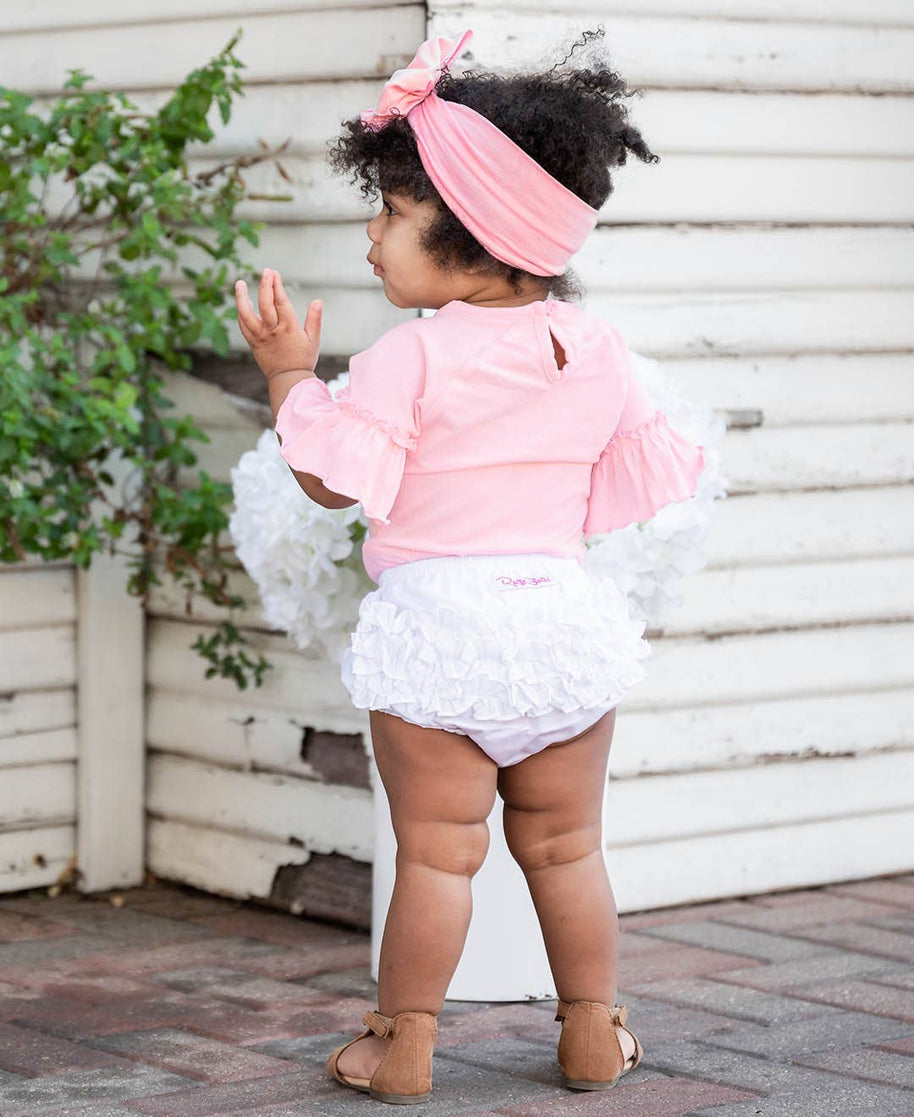 RuffleButt White Bloomer