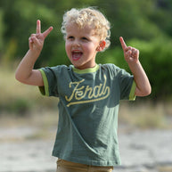Kid's Feral Ringer Tee, Forest