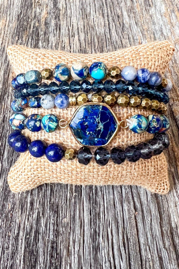 Janet Bracelet Stack Blue