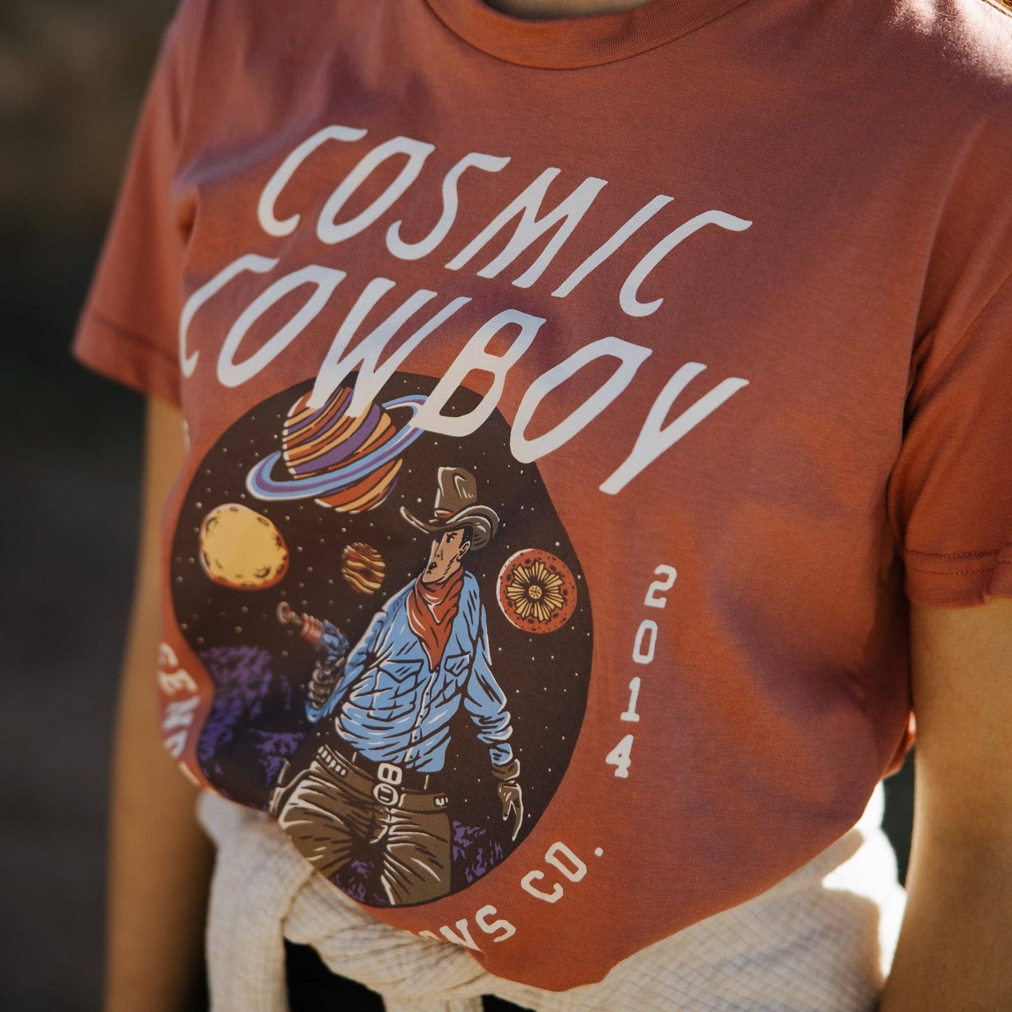 Cosmic Cowboy Women's Crop Tee