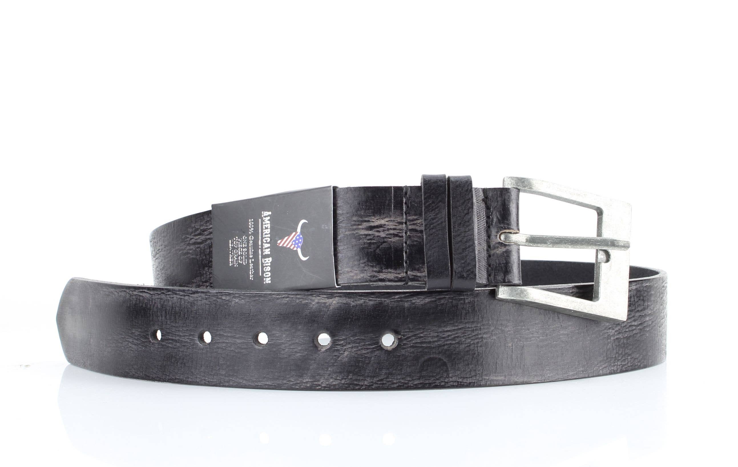 Double Loop Western Belt, Antique Buckle