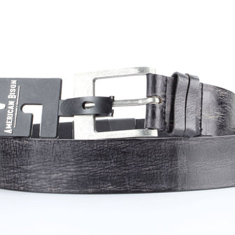 Double Loop Western Belt, Antique Buckle