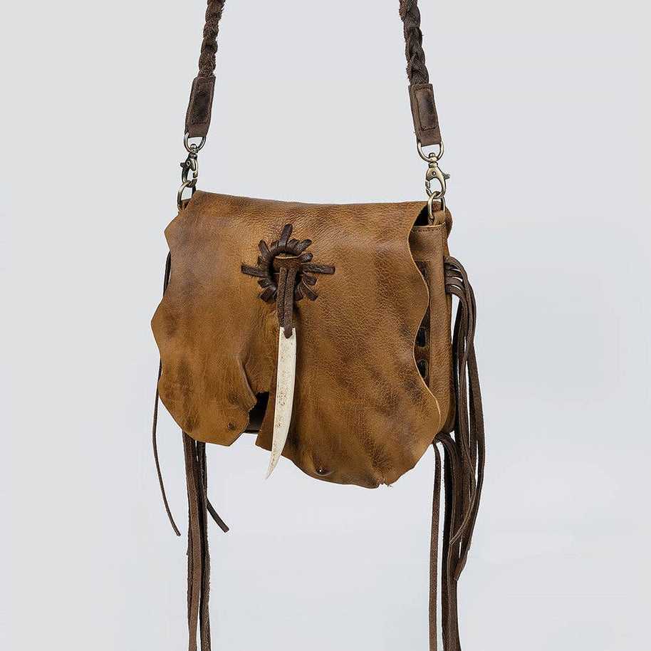 Leather Patchwork Envelope Bag
