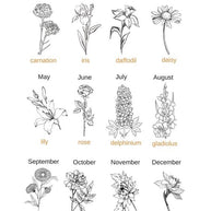 Birth Flower Ring Dish