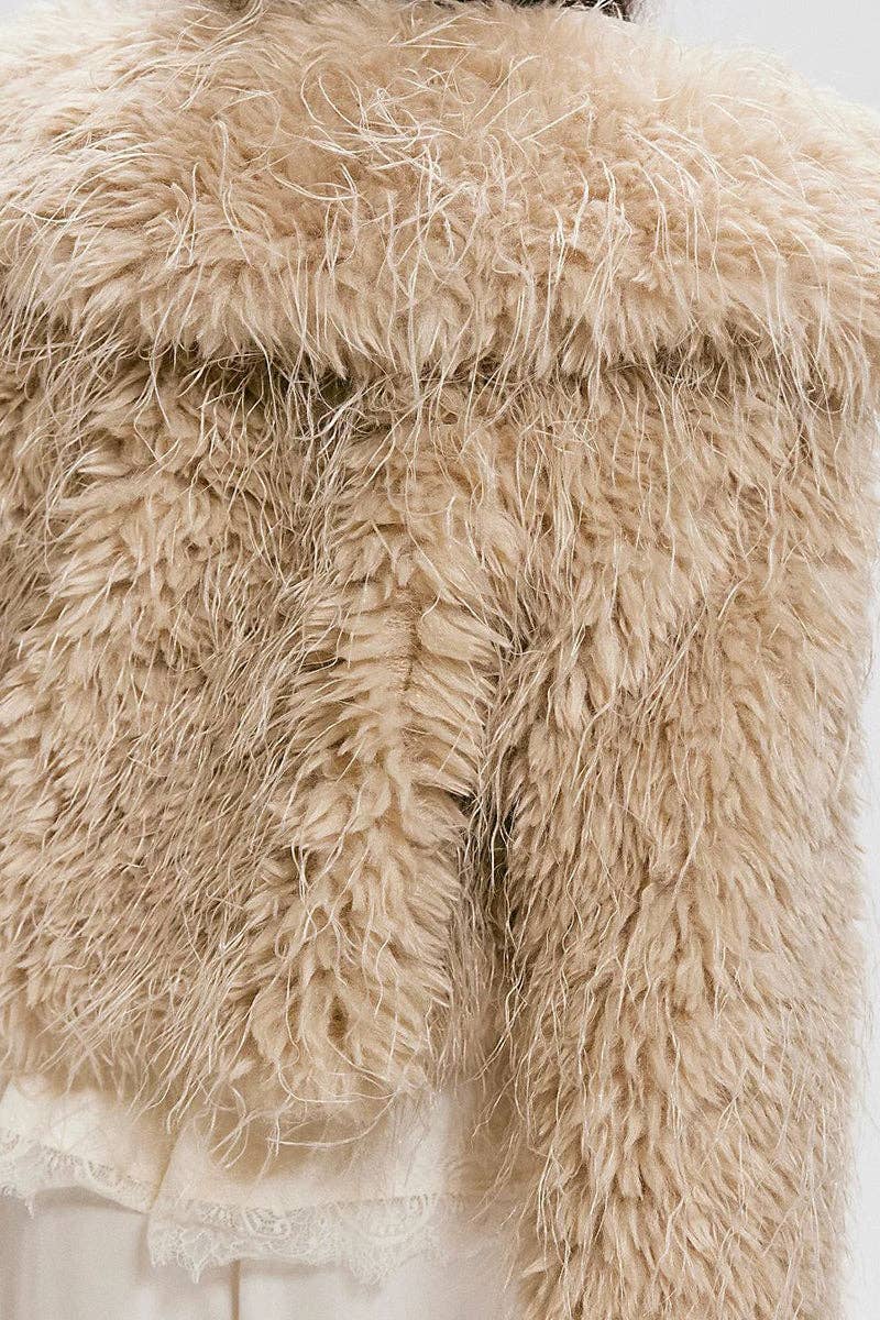 Plush Faux Fur Jacket