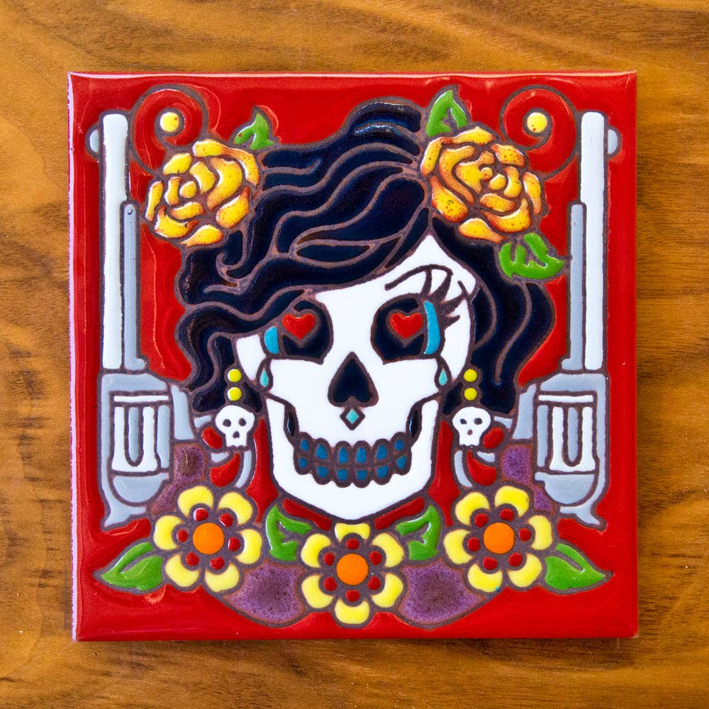 Bandita Hand Glazed Art Tile Trivet