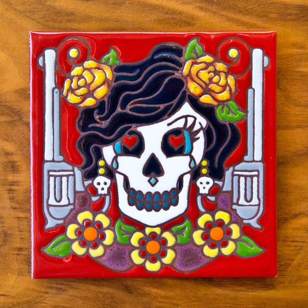 Bandita Hand Glazed Art Tile Trivet