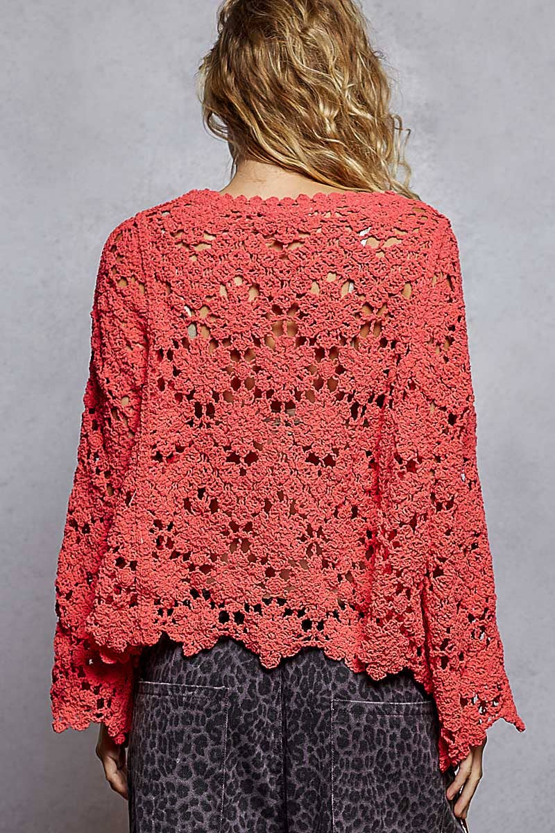 Crochet Chenile Sweater