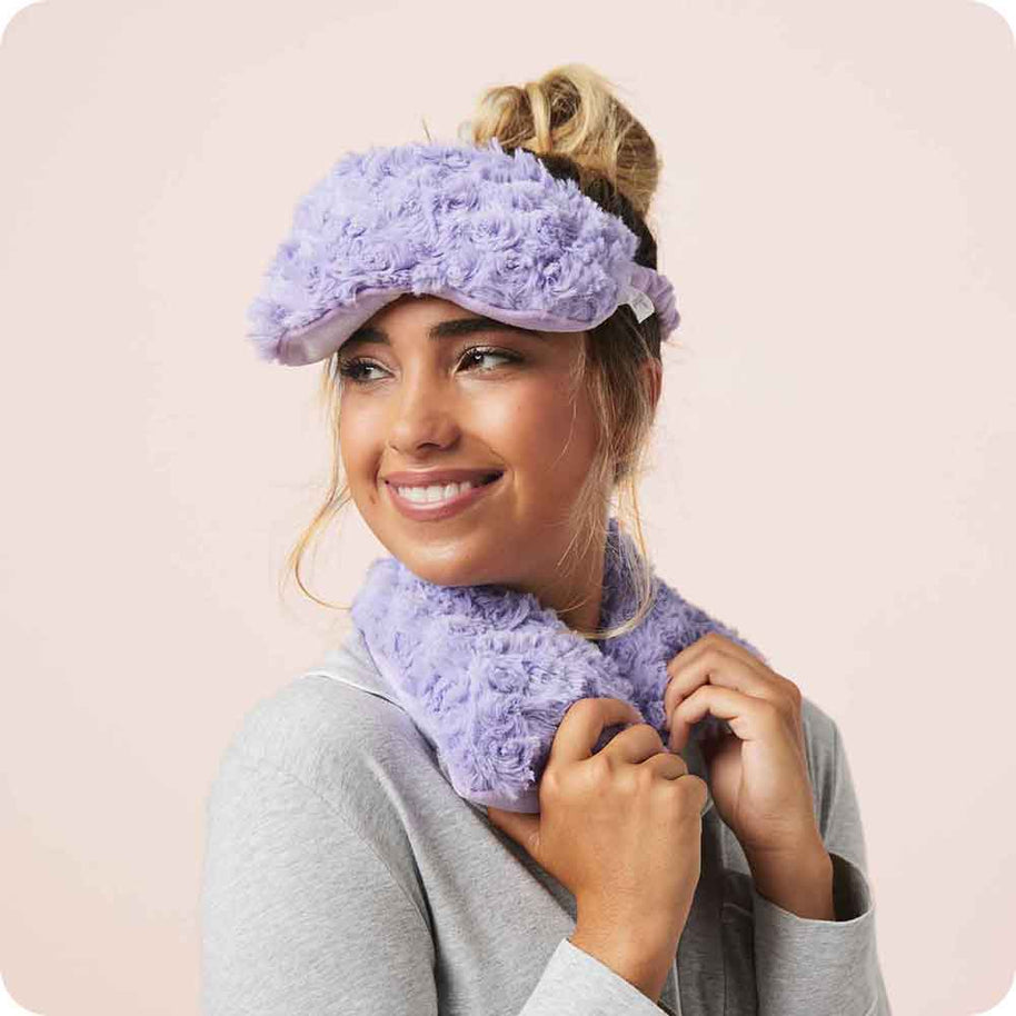 Curly Purple Warmies Eye Mask Wellness Emotional Wellbeing