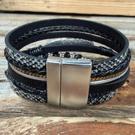 Onyx Boho Wrap Bracelet
