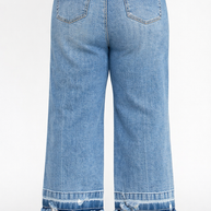 Tummy Control Crop Jeans with Released Hem, 1X-3X