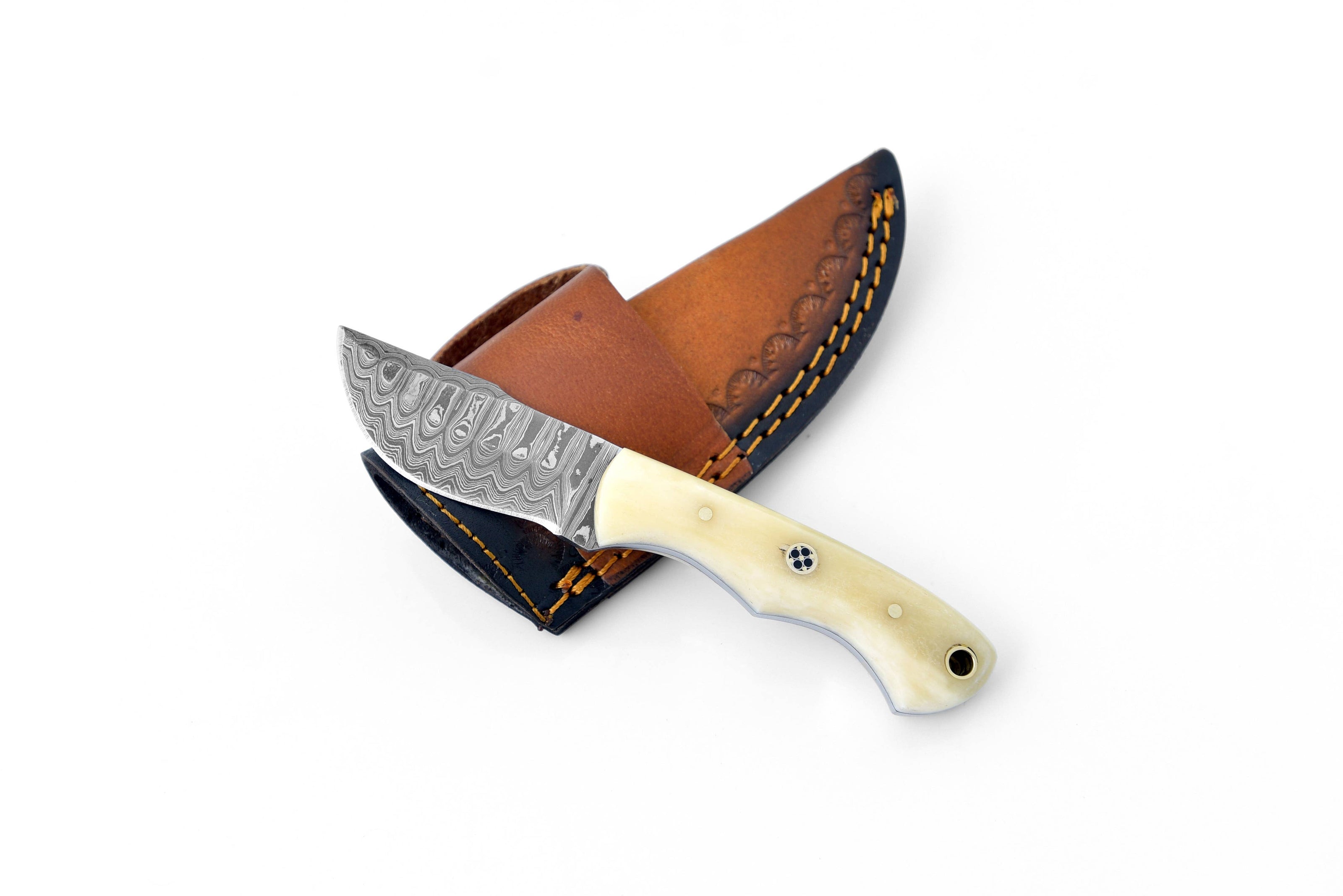 Titan Arctic EDC Damascus Knife