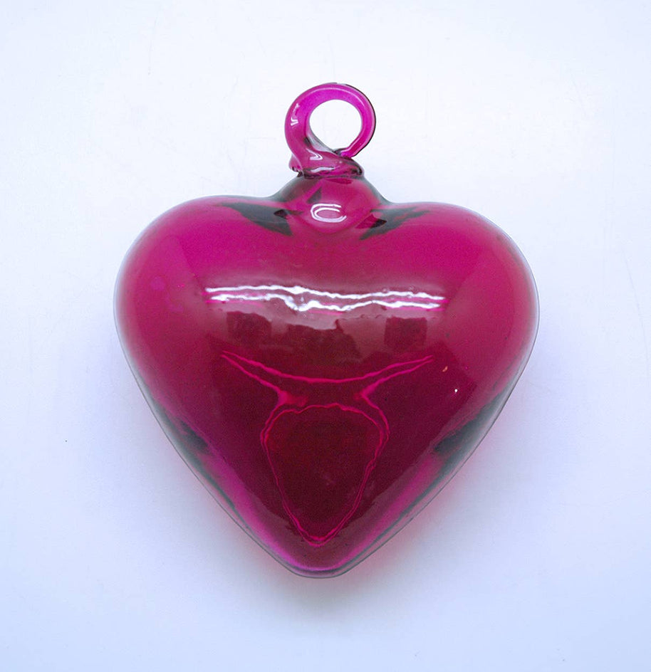 Medium Glass Heart Ornament