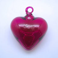 Medium Glass Heart Ornament