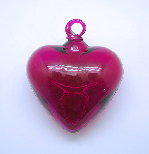 Medium Glass Heart Ornament