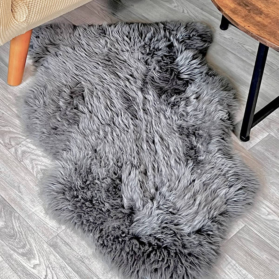 RODEO Genuine Sheepskin Rug – Premium Shearling Decor: Off-White